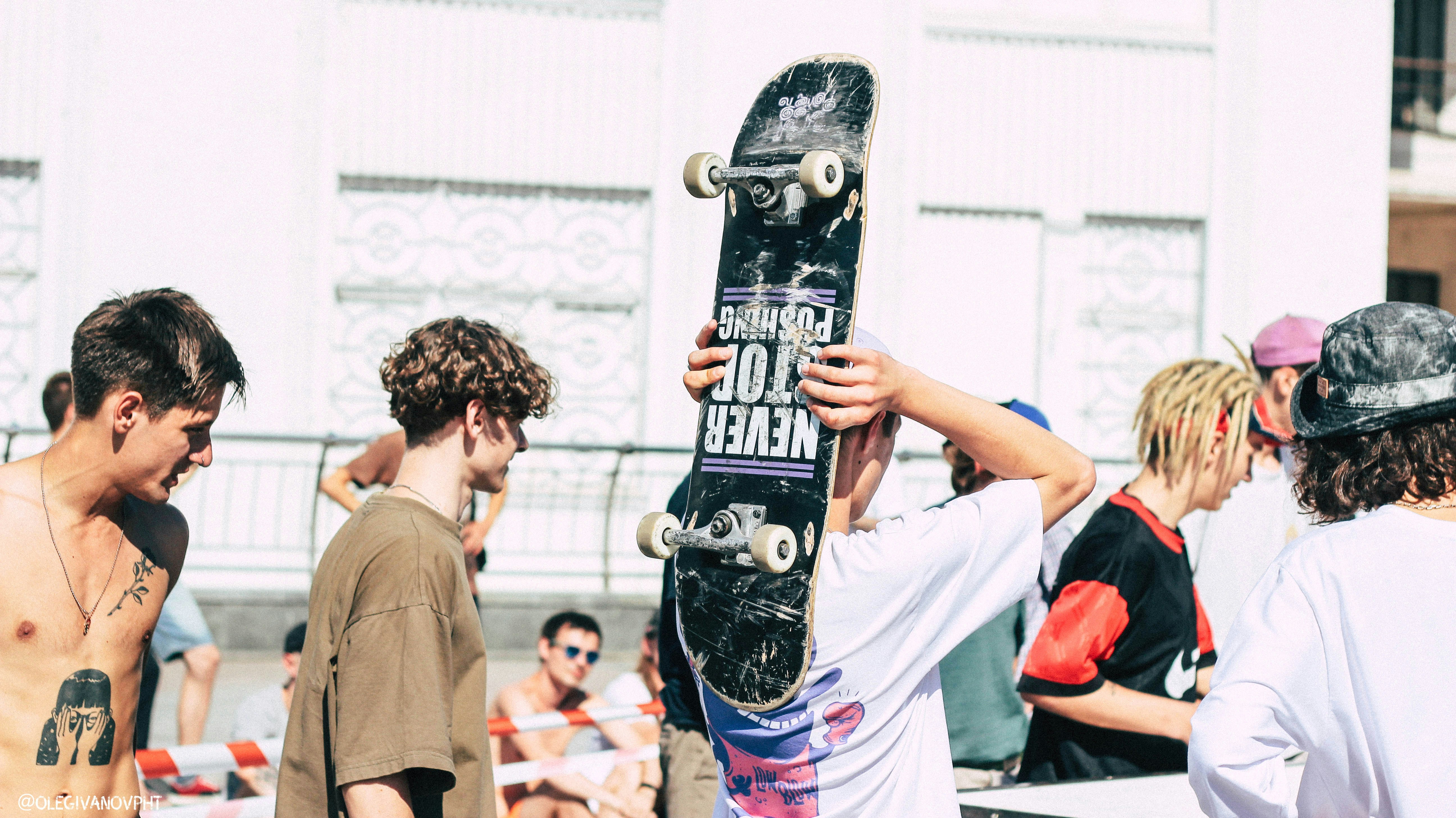 Local skaters at the park.